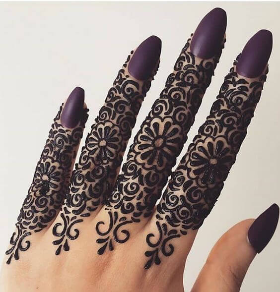 Mehndi Designs for Fingers