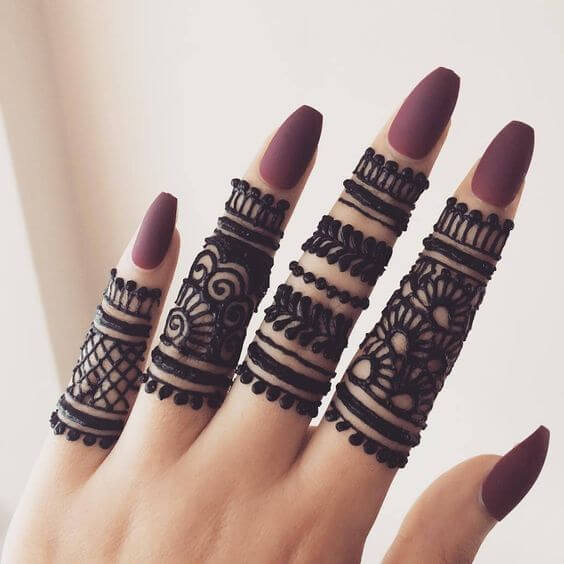 Mehndi Designs for Fingers