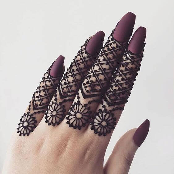 Mehndi Designs for Fingers