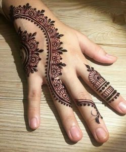 Easy mehndi design bel