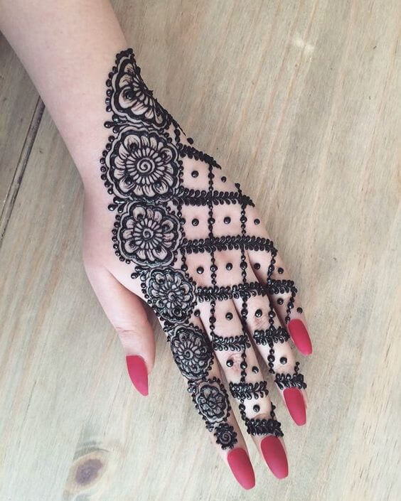 girlish mehndi design