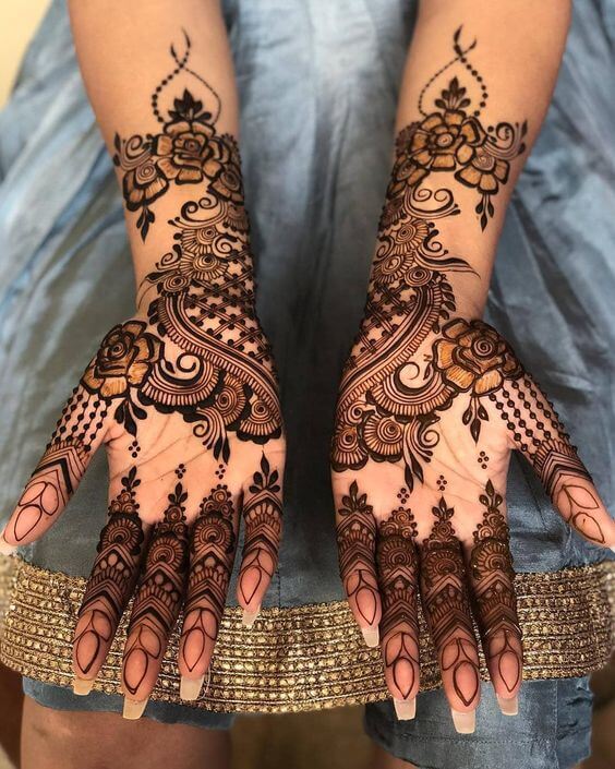 19 Beautiful Pakistani Mehndi Design For Hand images | weddingbels